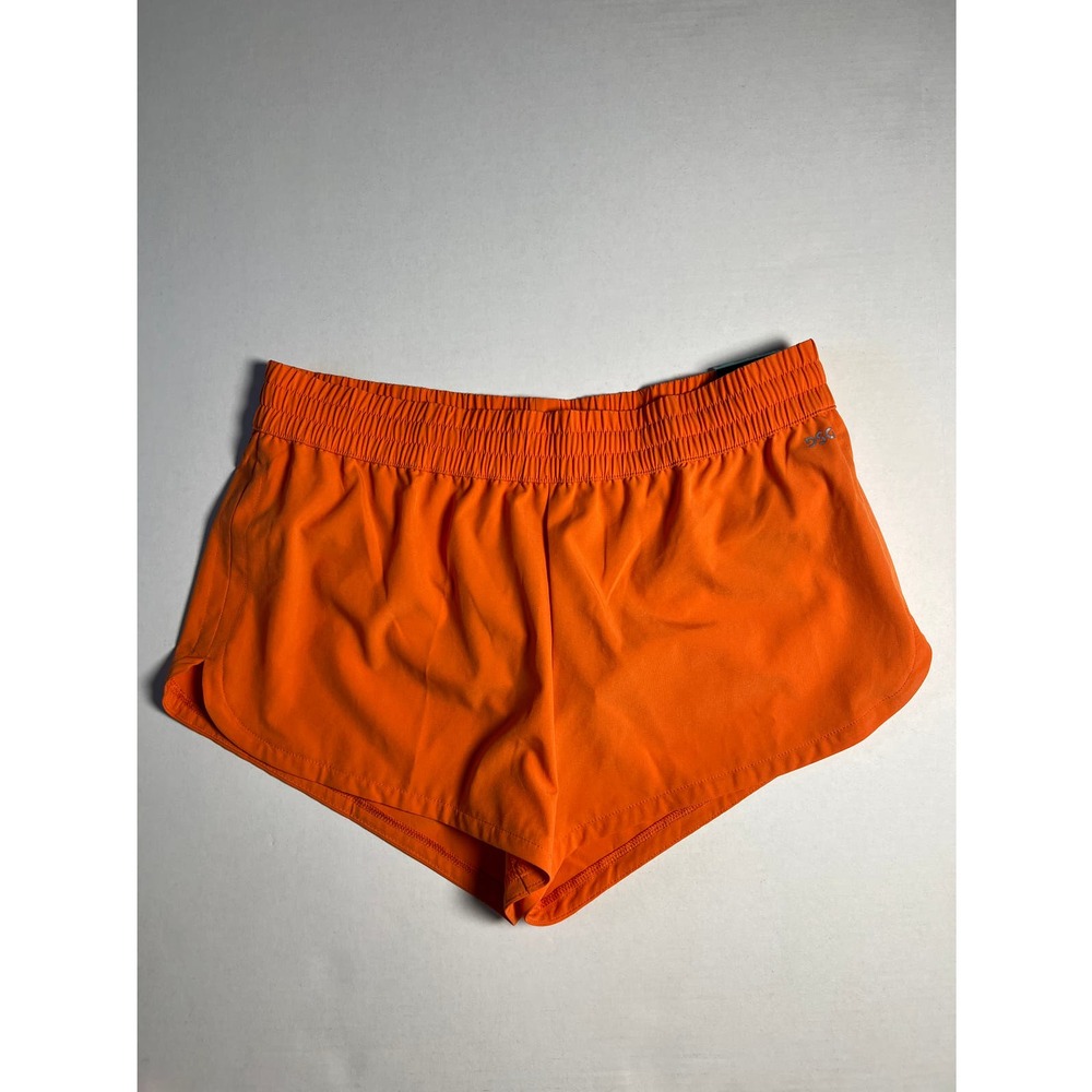 Dsg Womens Stride Run Shorts Mid Rise Orange Built-In Brief 3 Inch Inseam Size M